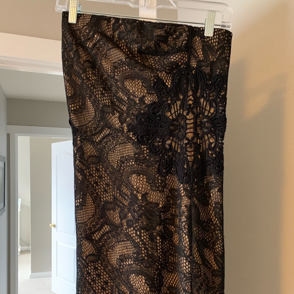 Mini strapless dress